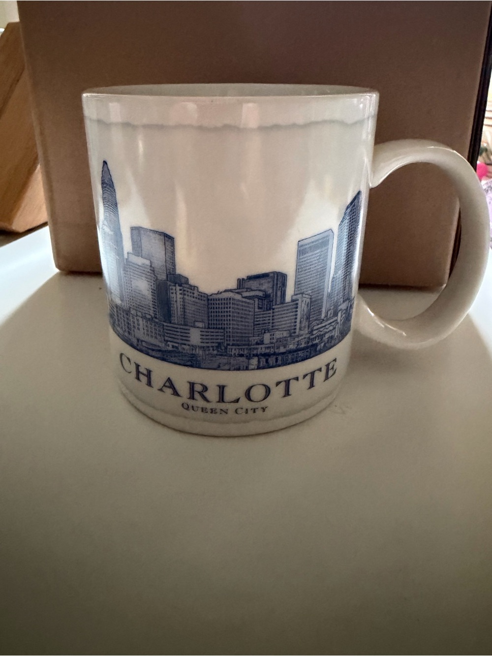 Charlotte Blue Skyline Ceramic Coffee Mug - Starbucks 2007